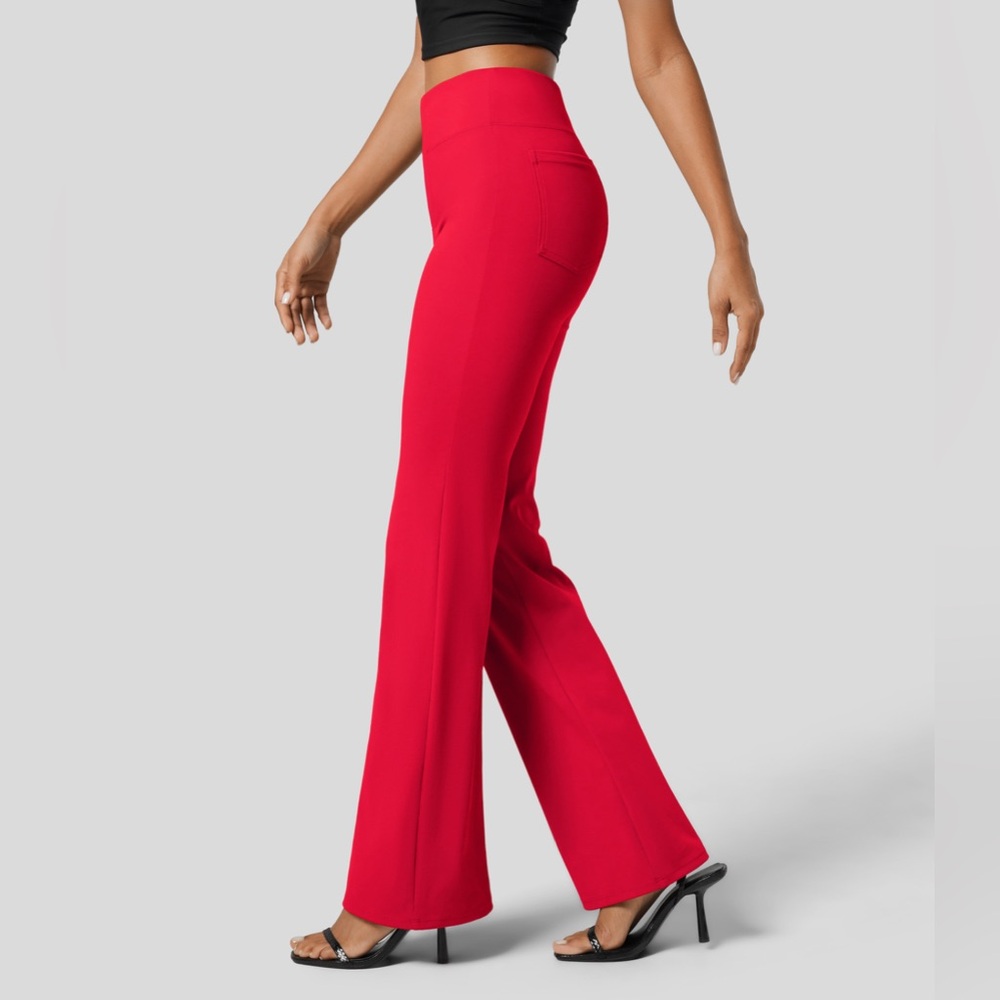 HALARA Red Boot Cut Pants